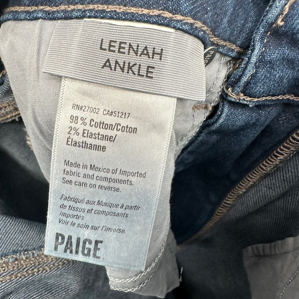 PAIGE DENIM NWT Leenah Wide Leg Ankle Jean in Gracie Lou // 00 - Picture 12 of 13
